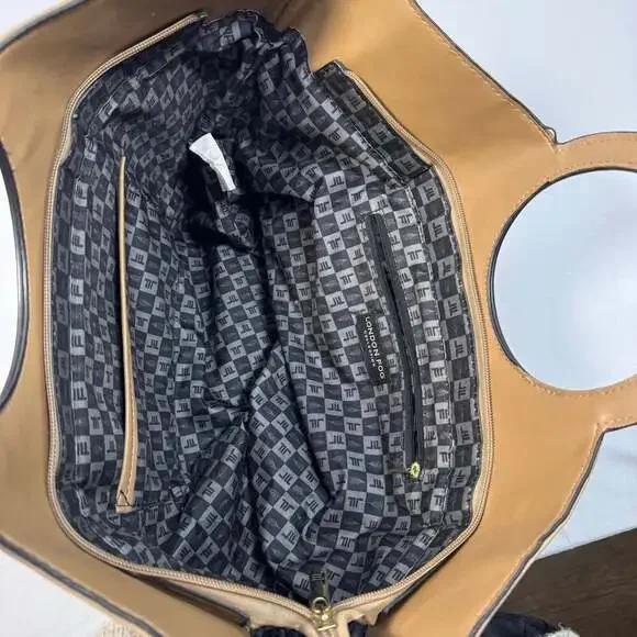 London Fog Tan Hobo Bag Purse - Picture 4 of 5